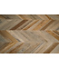 Bazar Bizar De Herringbone Bank - Natuurlijk - 40x45x110cm