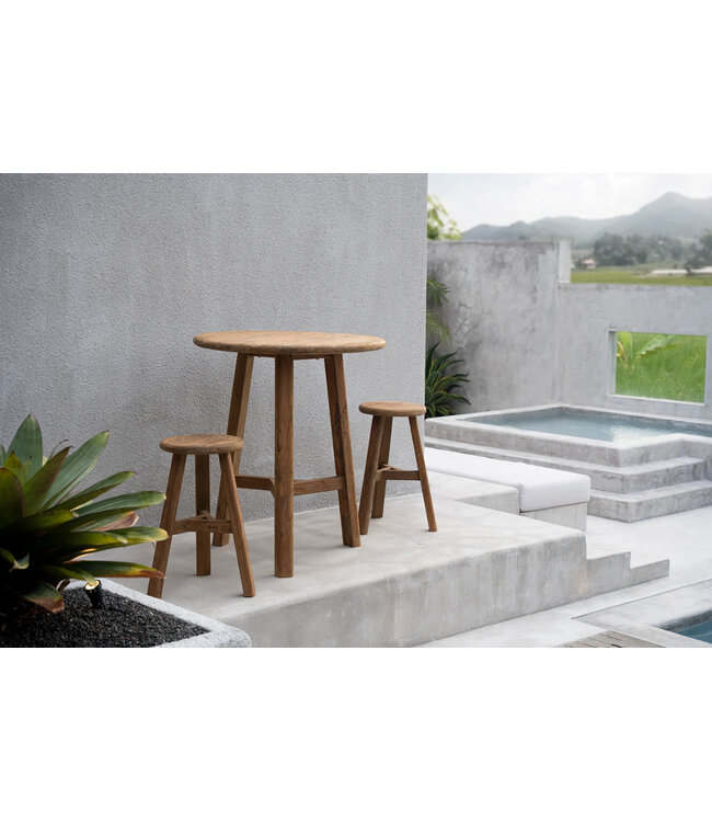 Bazar Bizar De Fusuma barkruk - Buitenshuis 35x66x35 Cm