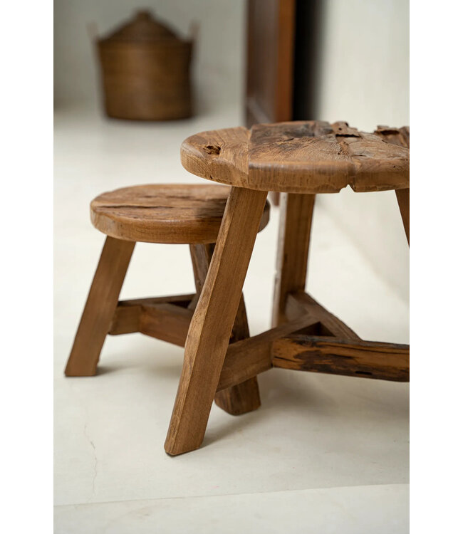 Bazar Bizar De Yatai Kruk - Natuurlijk - M 37x33x37cm