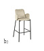LABEL51 Barkruk Joni - Beige - Fluweel - Zithoogte 78 cm