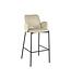 LABEL51 Barkruk Joni - Beige - Fluweel - Zithoogte 78 cm