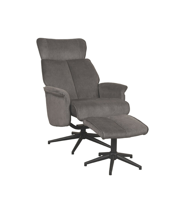 LABEL51 Lounge chair Verdal + Ottoman 77x79x109 cm