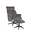 LABEL51 Lounge chair Verdal + Ottoman 77x79x109 cm
