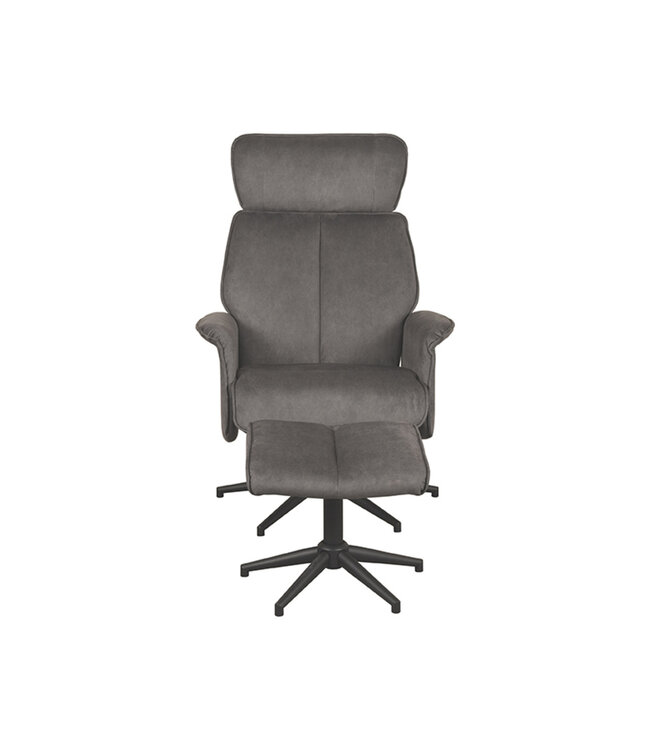 LABEL51 Lounge chair Verdal + Ottoman 77x79x109 cm