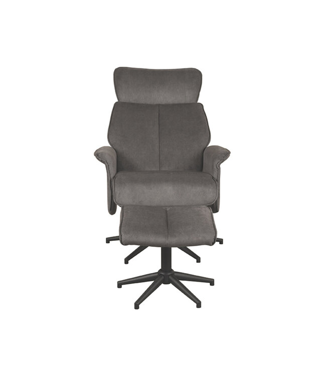 LABEL51 Lounge chair Verdal + Ottoman 77x79x109 cm