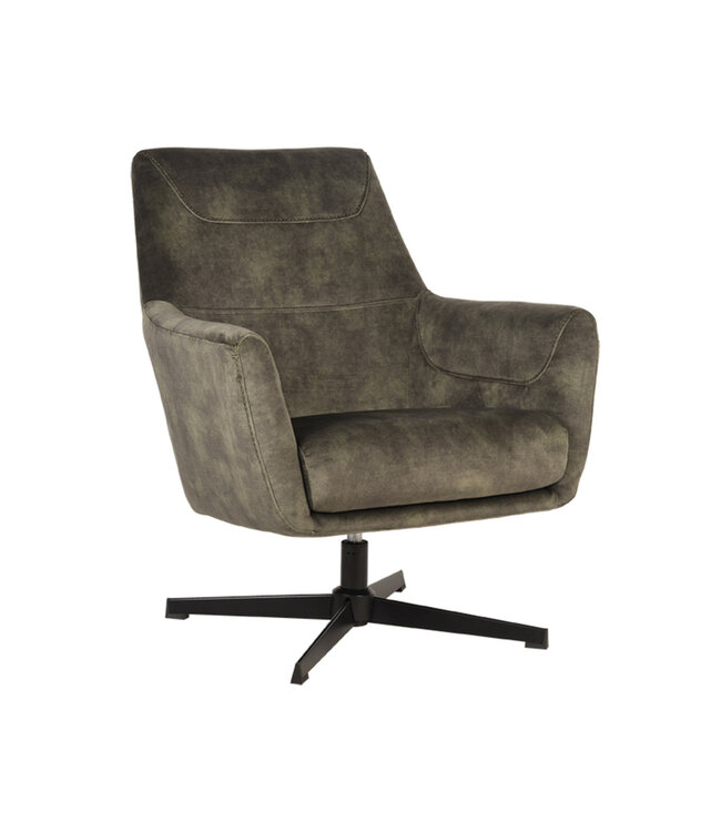LABEL51 Fauteuil Toby - Hunter - Velours