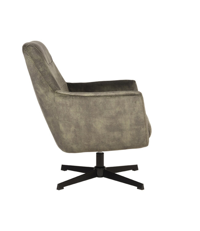 LABEL51 Fauteuil Toby - Hunter - Velours