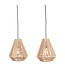 LABEL51 Hanglamp Ibiza - Naturel - Jute - 2-Lichts