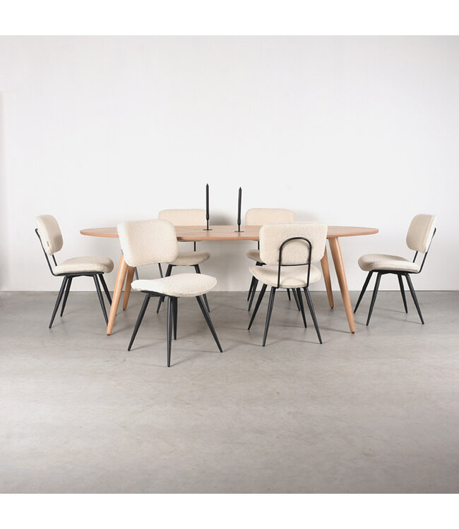 LABEL51 Eettafel Ines 210x110x76 cm