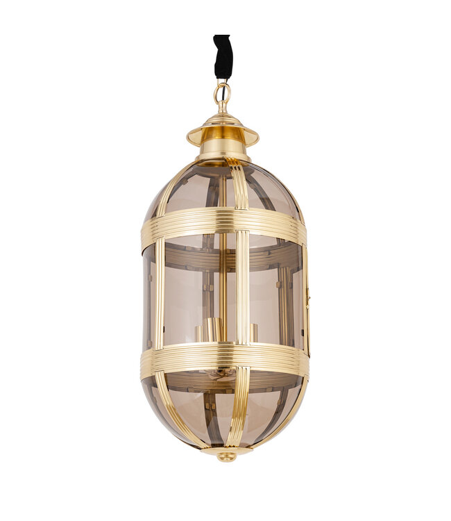 PTMD Mikk Messing Antieke Lusterglass Hanglamp Ovaal L