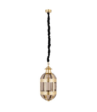 PTMD Mikk Messing Antieke Lusterglass Hanglamp Ovaal S