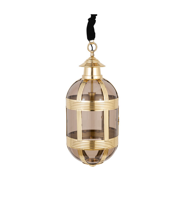 PTMD Mikk Messing Antieke Lusterglass Hanglamp Ovaal S