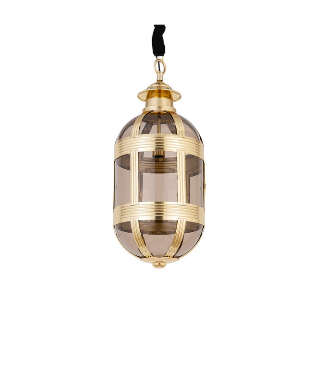 PTMD Mikk Messing Antieke Lusterglass Hanglamp Ovaal S