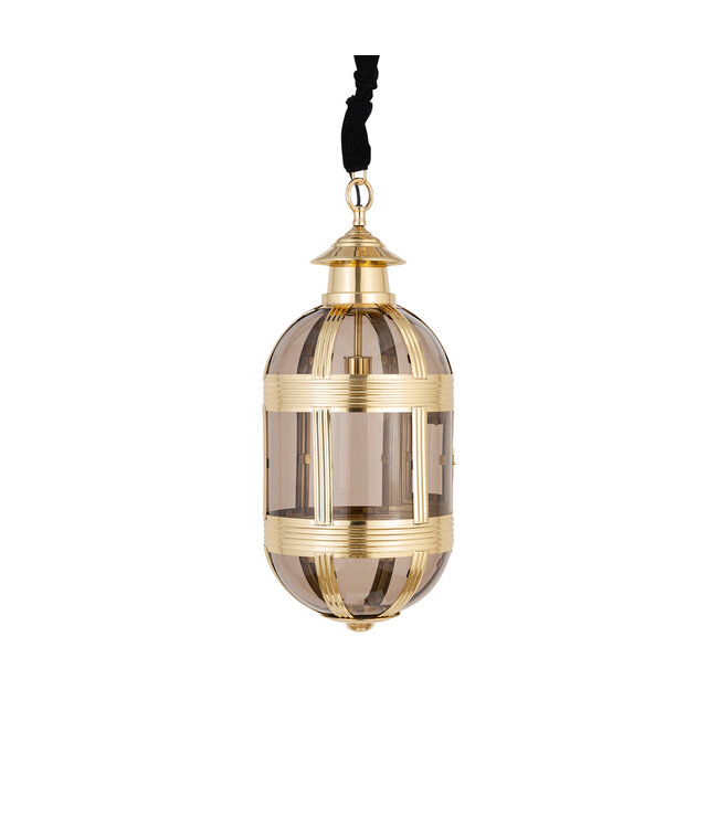 PTMD Mikk Messing Antieke Lusterglass Hanglamp Ovaal S