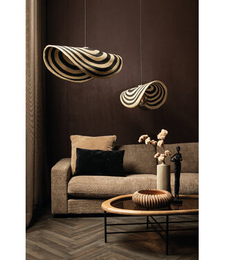 PTMD Loulou Natuurlijke Zeegras Golvende Hanglamp L