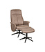 LABEL51 Lounge chair Bergen + Ottoman 77x76x105 cm