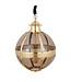 PTMD Mikk Messing Antiek Glazen Hanglamp Rnd L