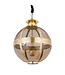 PTMD Mikk Messing Antiek Glazen Hanglamp Rnd L