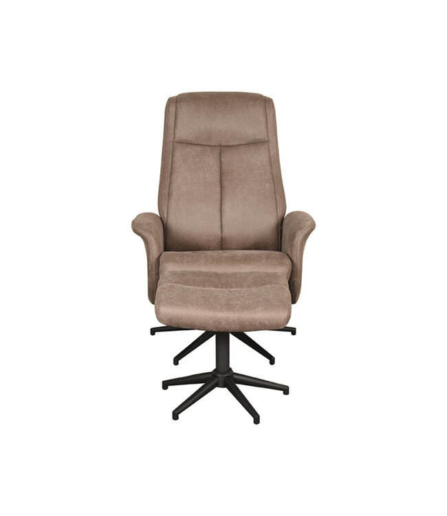 LABEL51 Lounge chair Bergen + Ottoman 77x76x105 cm