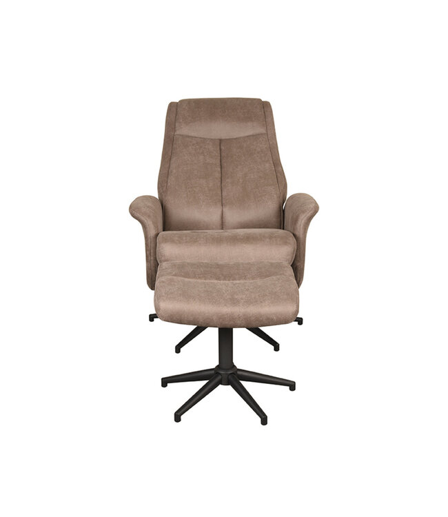 LABEL51 Lounge chair Bergen + Ottoman 77x76x105 cm