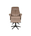 LABEL51 Lounge chair Bergen + Ottoman 77x76x105 cm