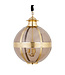 PTMD Mikk Messing Antiek Glazen Hanglamp Rnd L