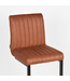 LABEL51 Barkruk Milo - Cognac - Microfiber - Zithoogte 65