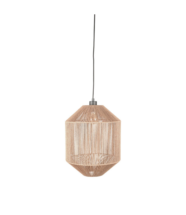 LABEL51 Hanglamp Ibiza - Naturel - Jute - 1-Lichts Cilinder