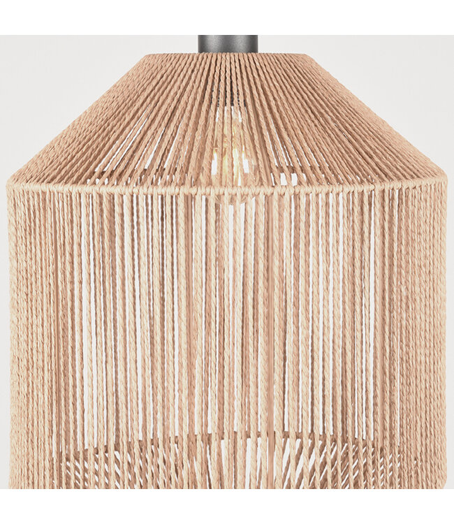 LABEL51 Hanglamp Ibiza - Naturel - Jute - 1-Lichts Cilinder