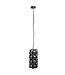 PTMD Jaye Zwarte Hanglamp met Cirkelpatroon Klein