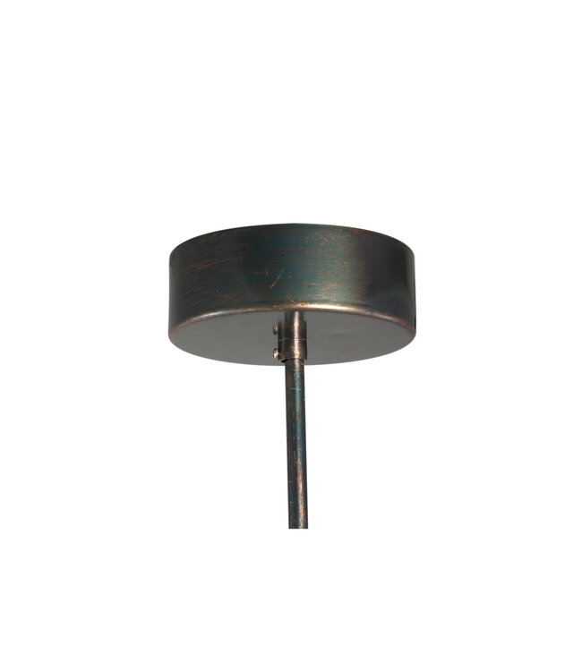 PTMD Jaye Zwarte Hanglamp met Cirkelpatroon Klein