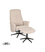 LABEL51 Lounge chair Bergen + Ottoman 77x76x105 cm