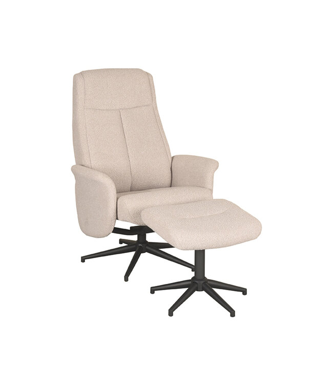 LABEL51 Lounge chair Bergen + Ottoman 77x76x105 cm