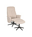 LABEL51 Lounge chair Bergen + Ottoman 77x76x105 cm