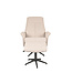 LABEL51 Lounge chair Bergen + Ottoman 77x76x105 cm