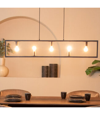 LABEL51 LABEL51 Hanglamp Quadrato - Zwart - Metaal