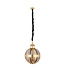 PTMD Mikk Messing Antiek Glazen Hanglamp Rnd S