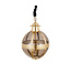 PTMD Mikk Messing Antiek Glazen Hanglamp Rnd S