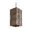 PTMD Layra Messing Steenfineer Hanglamp Antiek