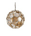 PTMD Thyro Antiek Messing Glas Amber Bal Lamp