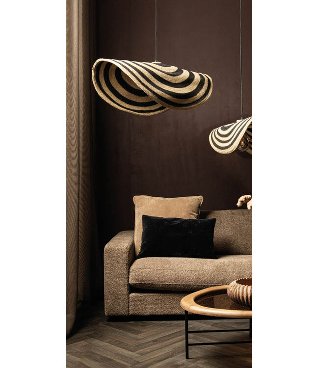 PTMD Loulou Natuurlijke Zeegras Golvende Hanglamp S