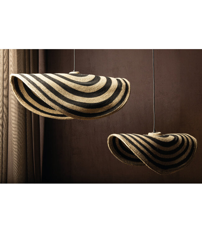 PTMD Loulou Natuurlijke Zeegras Golvende Hanglamp S