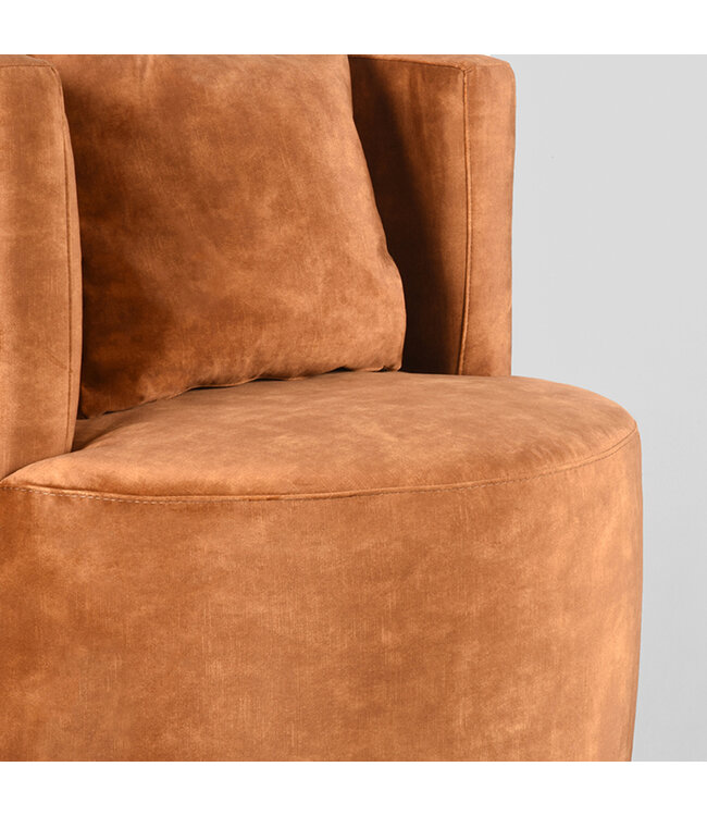 LABEL51 Fauteuil Evy - Oker - Velours