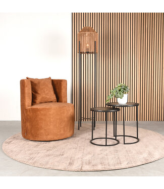 LABEL51 Fauteuil Evy - Oker - Velours