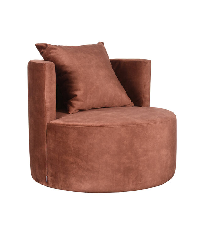 LABEL51 LABEL51 Fauteuil Evy - Roest - Fluweel