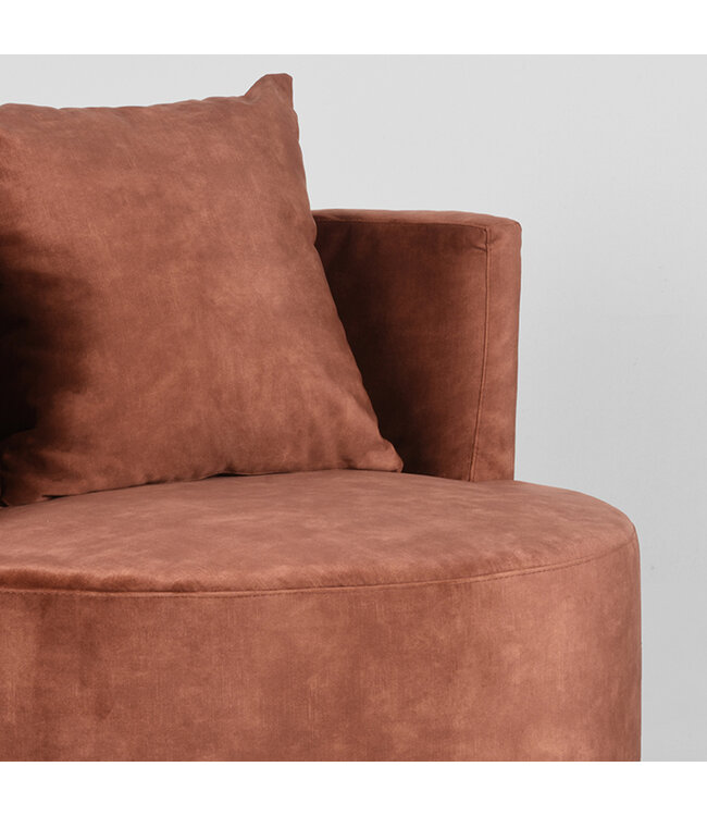 LABEL51 LABEL51 Fauteuil Evy - Roest - Fluweel