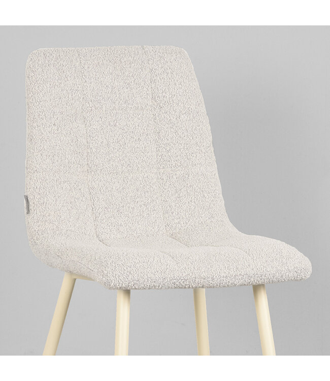 LABEL51 LABEL51 Eetkamerstoel Nino - Naturel - Boucle