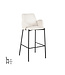 LABEL51 LABEL51 Barkruk Joni - Beige - Fluweel - Zithoogte 78 cm