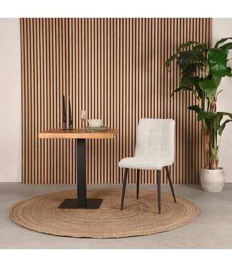 LABEL51 Eetkamerstoel Sam - Naturel - Boucle