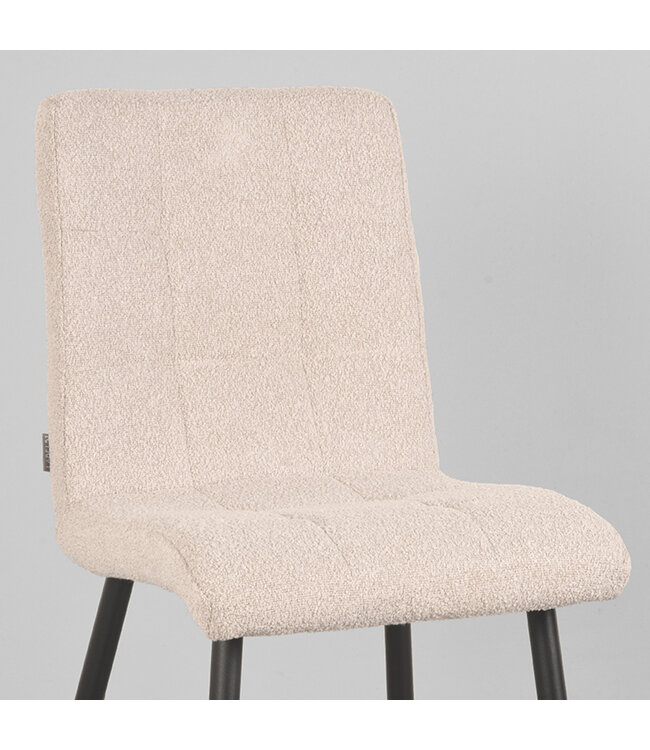 LABEL51 Eetkamerstoel Sam - Naturel - Boucle